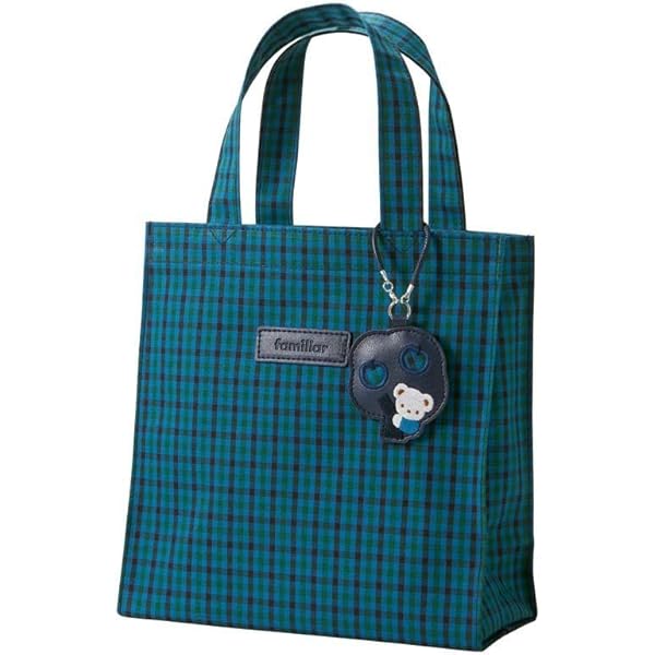 familiar 青色 バッグ 新品未使用 Amazon | ファミリア トートバッグ ブルー チェック familiar 青系